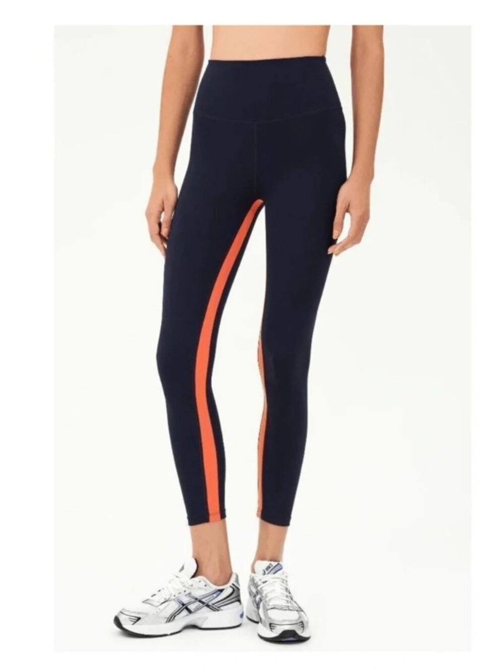 SPLITS59 AIRWEIGHT HIGH WAIST 7/8 LEGGINGS in Navy Orange Medium SPLITS 59
